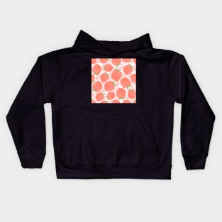 Checked peach seamless pattern Kids Hoodie